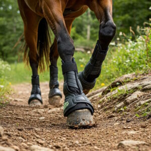 Shock-Absorbing Hoof Boots for Trail Riding